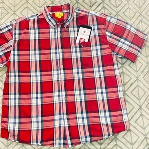 Duck head short sleeve shirt casual button down